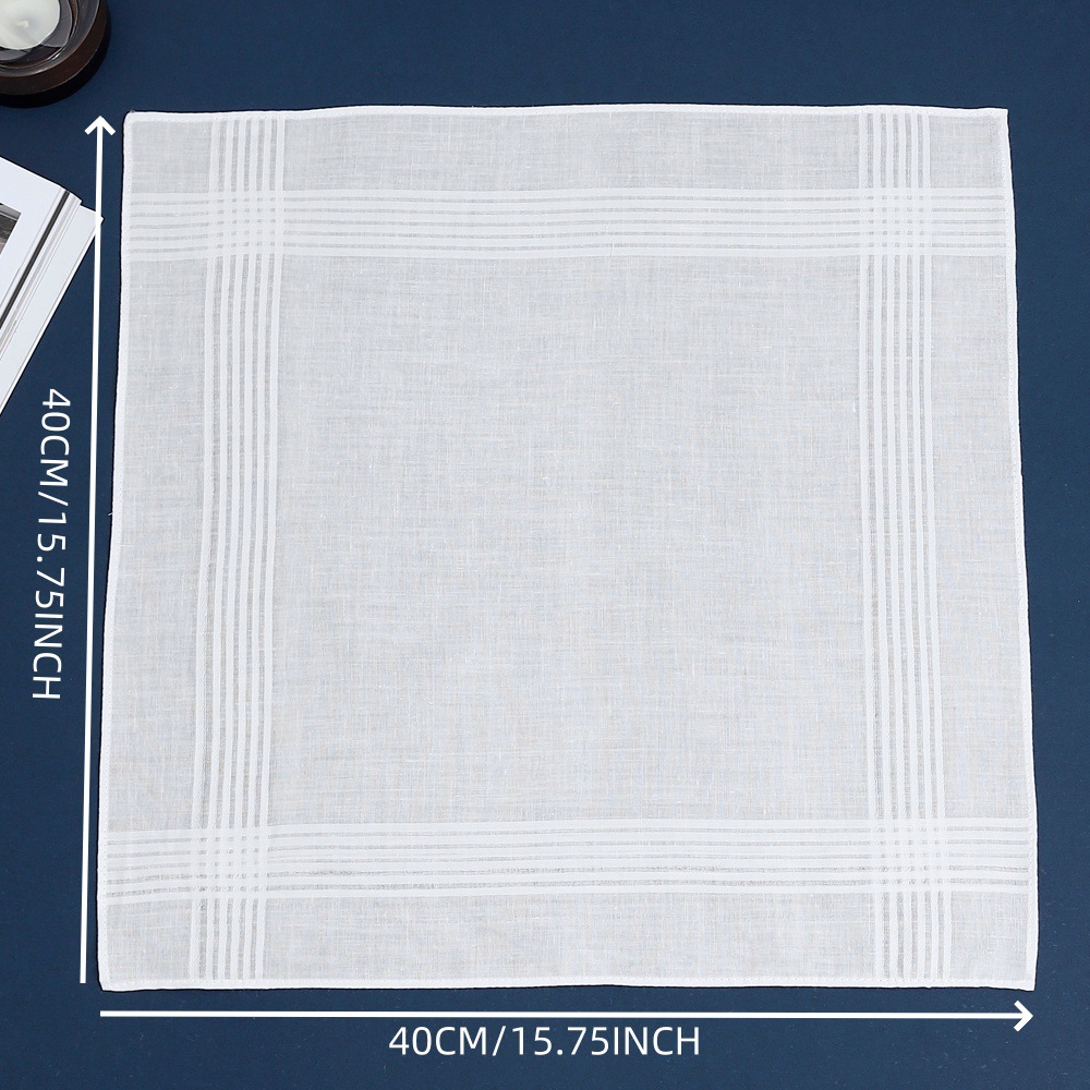 パーソナライズされたカスタムテキストコットンハンカチ、カスタ - Handkerchief Cotton Men のレビューと価格