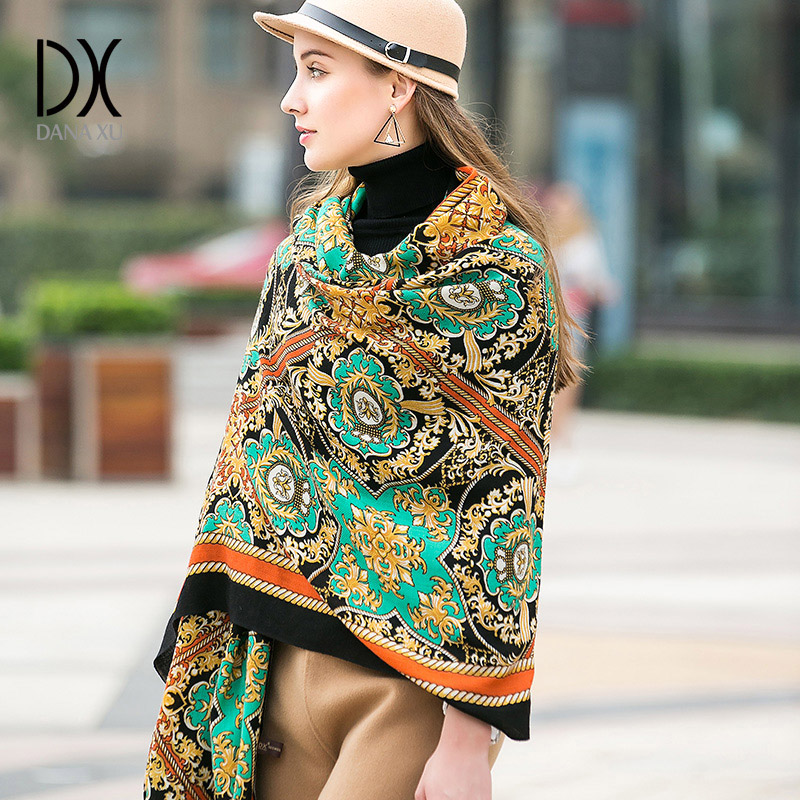 DANA XU 100％ウール製、大判のショールスカーフ。女 - Pashmina Wrap Large のレビューと価格