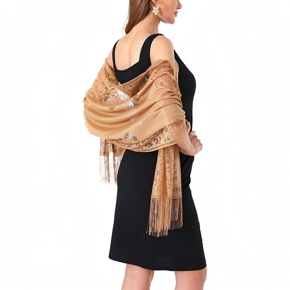 女性用、花柄のレースショール。結婚式、ブライズメイド、イブニ - Stole Wedding Shawl のレビューと価格