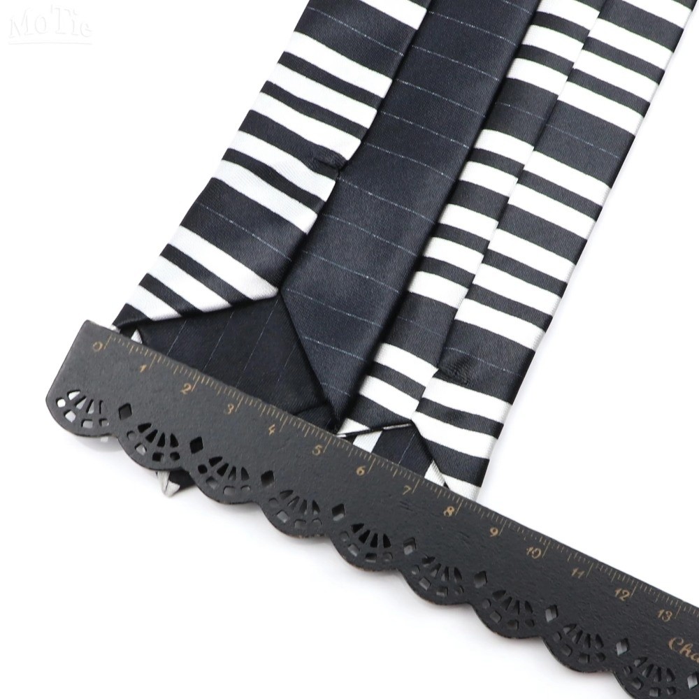 シンプルなスリムピアノネクタイ、細身の白いメンズネクタイ、韓 - Skinny Tie Men のレビューと価格