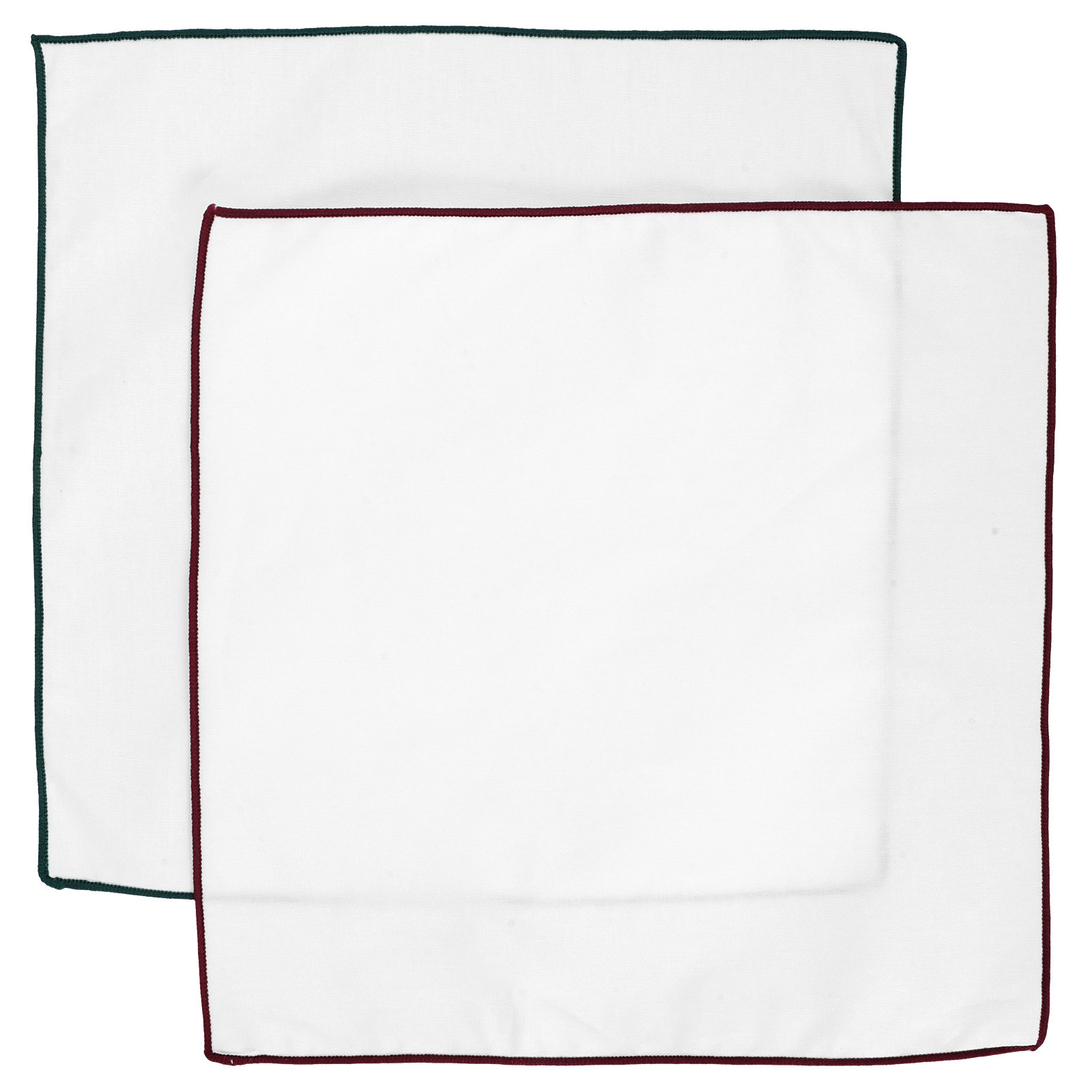 2枚セット、白、シンプルなコットン製ポケットチーフ、男性用、 - Handkerchief Cotton Men のレビューと価格