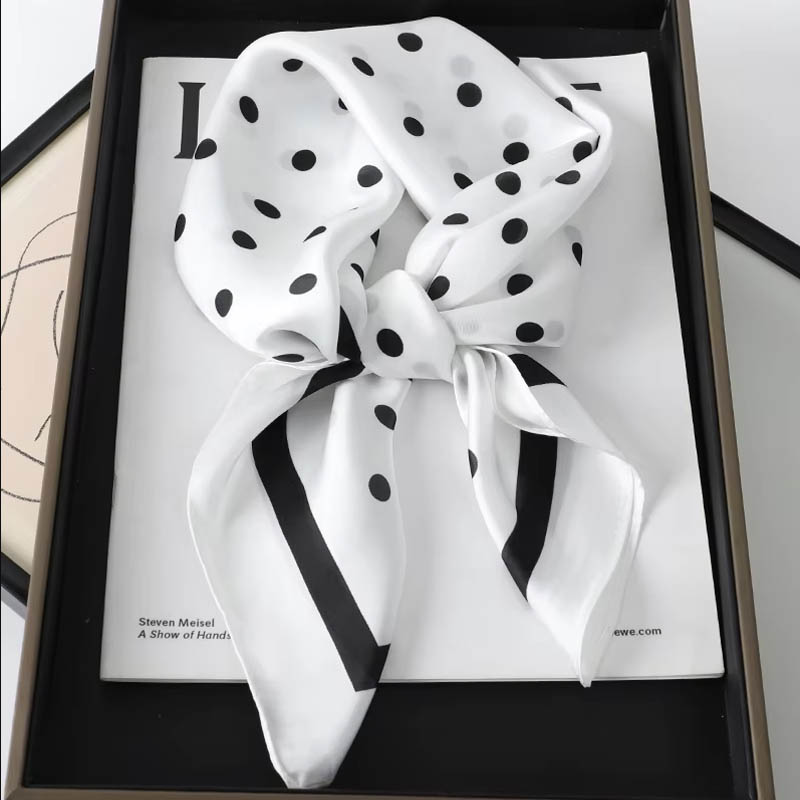 高級レディースヘアドットスカーフ女性用シルクスクエアスカーフ - Silk Neck Scarf のレビューと価格