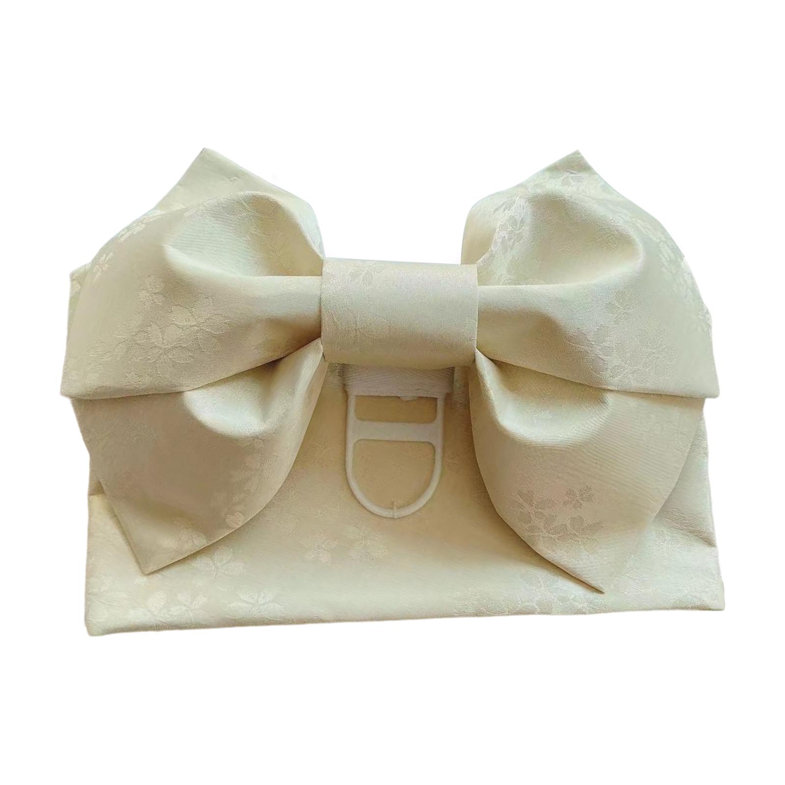 レトロ調の日本のサッシュベルト、あらかじめ結び済みのリボン付 - Bow Tie Pre Tied のレビューと価格