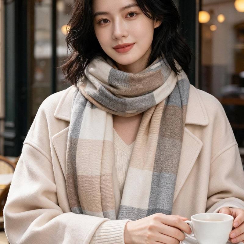 冬の外出に最適な、どんな服装にも合わせやすい、暖かく防寒性の - Infinity Scarf Knit のレビューと価格